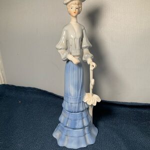 Blue and White Decorative Accent Figurine